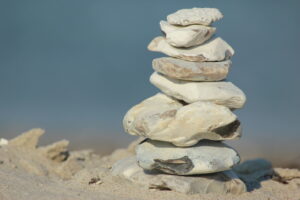 Balancierende Steine